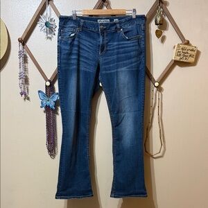 BKE Women's Dark Blue Boot Cut Jeans